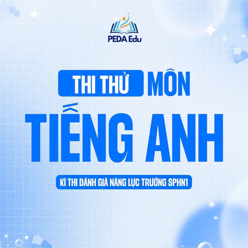 ĐỀ THI KSCL TIẾNG ANH 2K9 SỐ 01